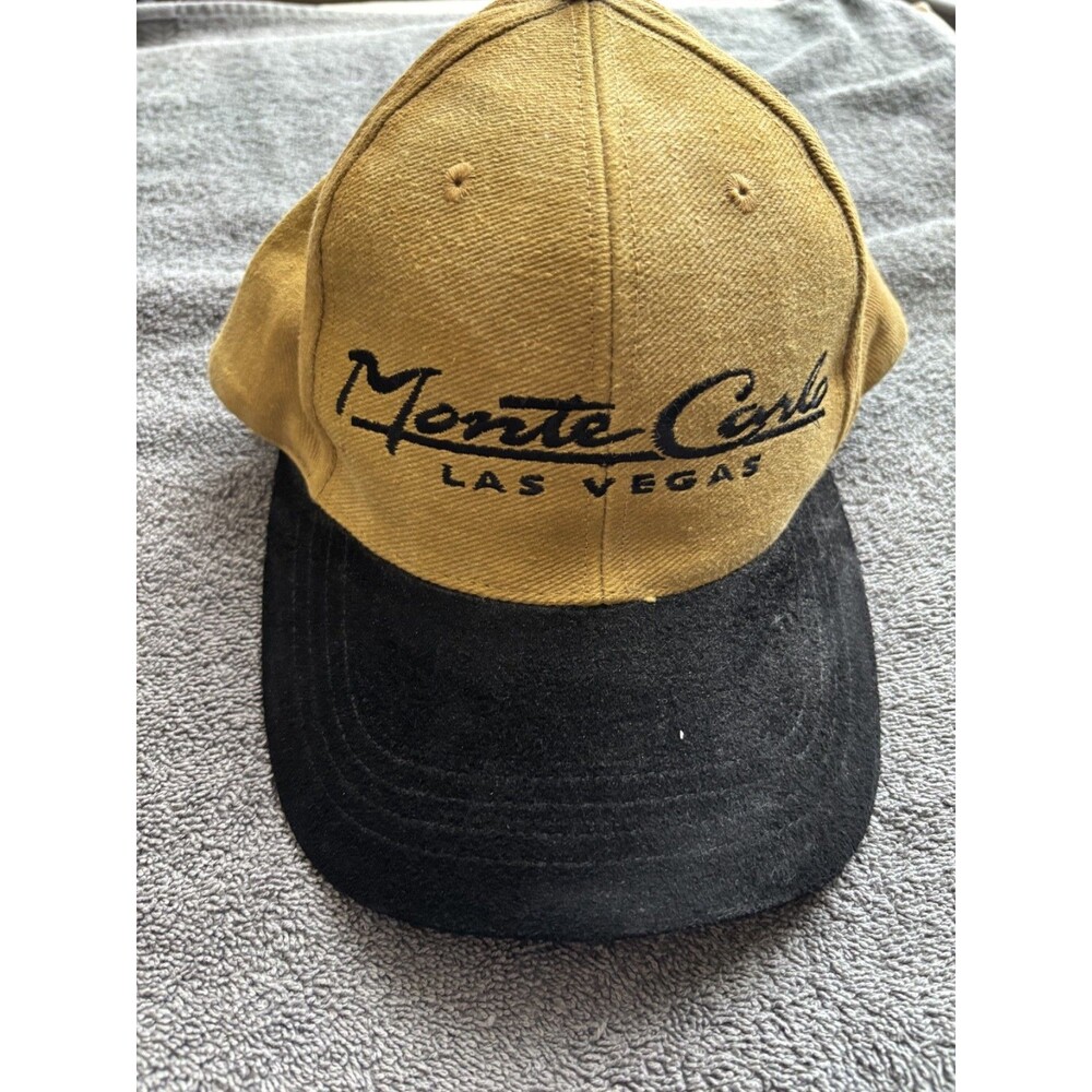 Monte Carlo Las Vegas Adjustable Cap Hat White One Size- Vintage From The 90’s.